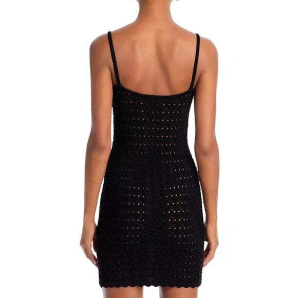 AQUA x Liat Baruch Sleeveless Crochet Mini Dress size small - Picture 2 of 6